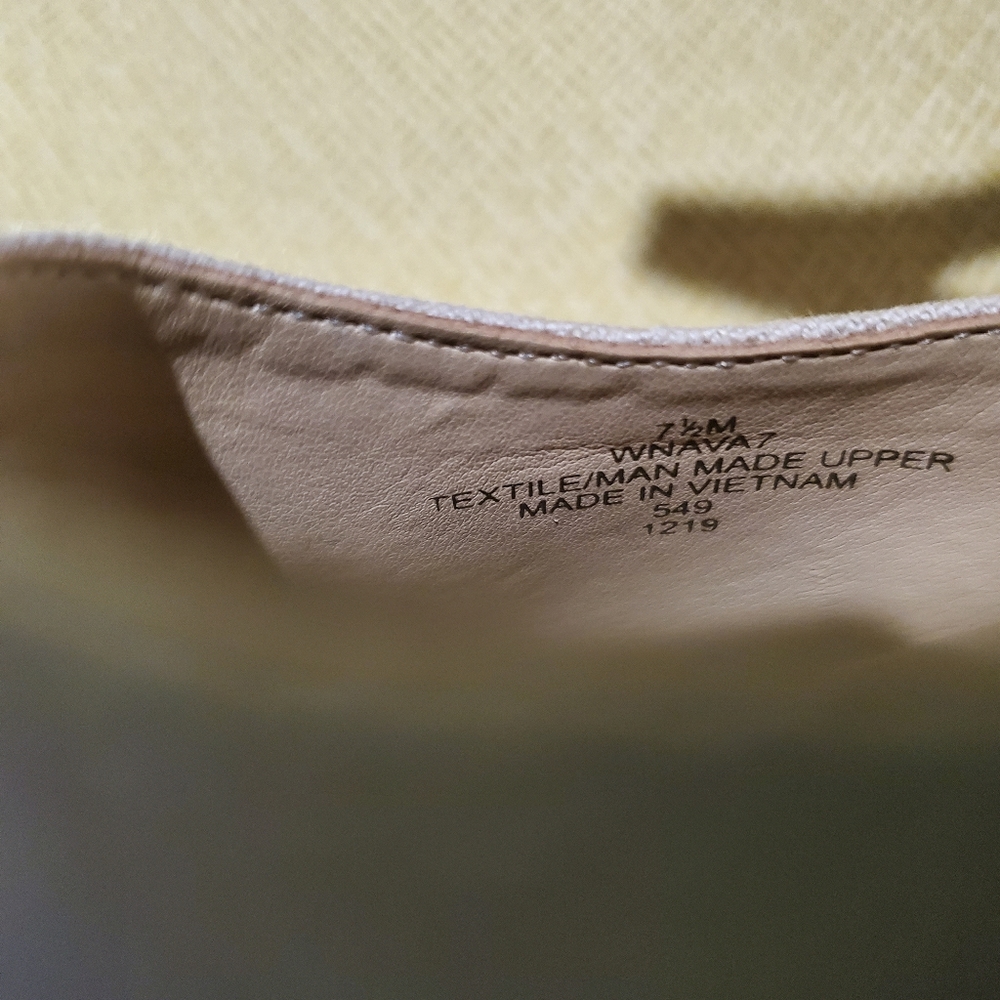 Nine West Beige and Black Espadrille Wedges - Picture 3 of 6